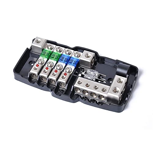 Multifunktionale LED-Auto-Audio-Stereo-ANL-Sicherungshalterverteilung 0/4ga 4-Wege-Sicherungskastenblock 30A 60A 80Amp JIZTGEDM von ADovz