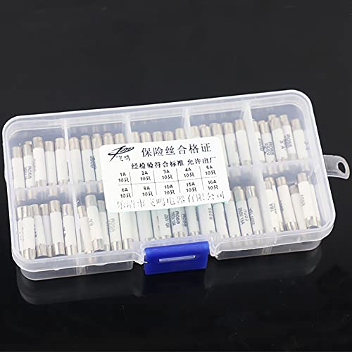 Sicherungen 100 Stück Keramiksicherung 5 mm x 25 mm Slow Blow T 1A 2A 3A 4A 5A 6A 8A 10A 15A 16A 250V Sicherungen JIZTGEDM Sicherungen 100 Stück Keramiksicherung 5 mm x 25 mm Slow Blow T 1A 2A 3A 4A 5A 6A 8A 10A 15A 16A 250V Sicherungen JIZTGEDM von ADovz