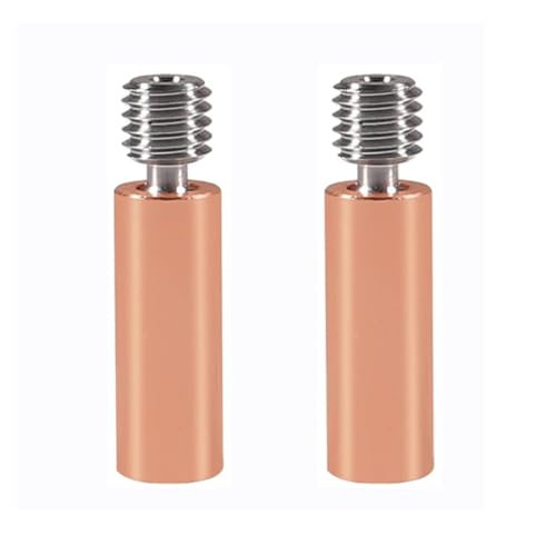 AEDIKO 2pcs CR10 All Metal Bimetal Heatbreak Smooth Bi-Metal Copper Titanium TC4 Throat High Temperature for 3D Printer CR10 Ender3 pro Ender 5 CS3 Hotend von AEDIKO