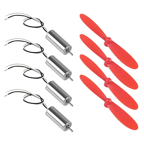 AEDIKO 4 Stück 716 kernloser Motor 3,7 V 7 x 16 mm gebürstete Motoren 45000 U/min + 4 Stück 75 mm CW CCW Propeller kompatibel mit FPV RC Quadcopter AEDIKO 4 Stück 716 kernloser Motor 3,7 V 7 x 16 mm gebürstete Motoren 45000 U/min + 4 Stück 75 mm CW CCW Propeller kompatibel mit FPV RC Quadcopter von AEDIKO