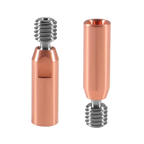 EDIKO 2pcs Smooth Heatbreak Upgrade All Metal Titanium and Copper Bimetal Throat Nozzle for Ender 3 V2 Ender 3 Pro CR10 3D Printer Hotend von AEDIKO