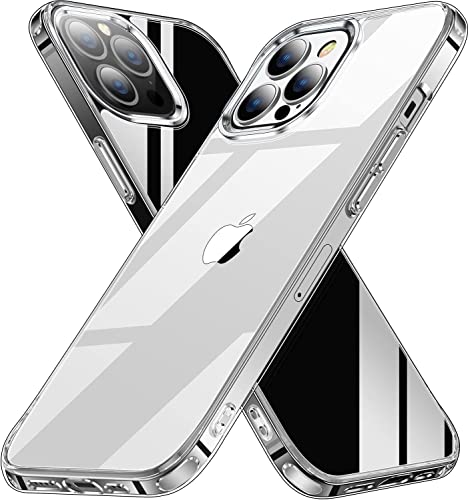 AEDILYS Stoßfest für iPhone 13 Pro Hülle, [vergilbungsfrei] [4,5 m Fallschutz] [Kratzfest], schmale, rutschfeste iPhone 13 Pro Handyhülle, 15,4 cm – transparent, iPhone 13 Pro Clear, iPhone 13pro 6.1 von AEDILYS