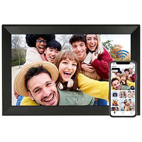 AEEZO 15,6 Zoll Großer WiFi Digitaler Bilderrahmen,1920x1080 IPS Tuchscreen Smart Fotorahmen,Automatische Drehung,32 GB Speicher,Teilen von Bildern, Musik, Videos,Wandmontage Möglich von AEEZO