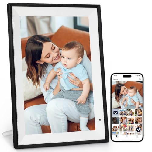 AEEZO Digitaler Bilderrahmen WLAN 10,1 Zoll,1280x800 IPS Touchscreen Elektronischer Fotorahmen,32GB-Speicher,Automatische Drehung, Unterstützt Micro SD Karte AEEZO Digitaler Bilderrahmen WLAN 10,1 Zoll,1280x800 IPS Touchscreen Elektronischer Fotorahmen,32GB-Speicher,Automatische Drehung, Unterstützt Micro SD Karte von AEEZO