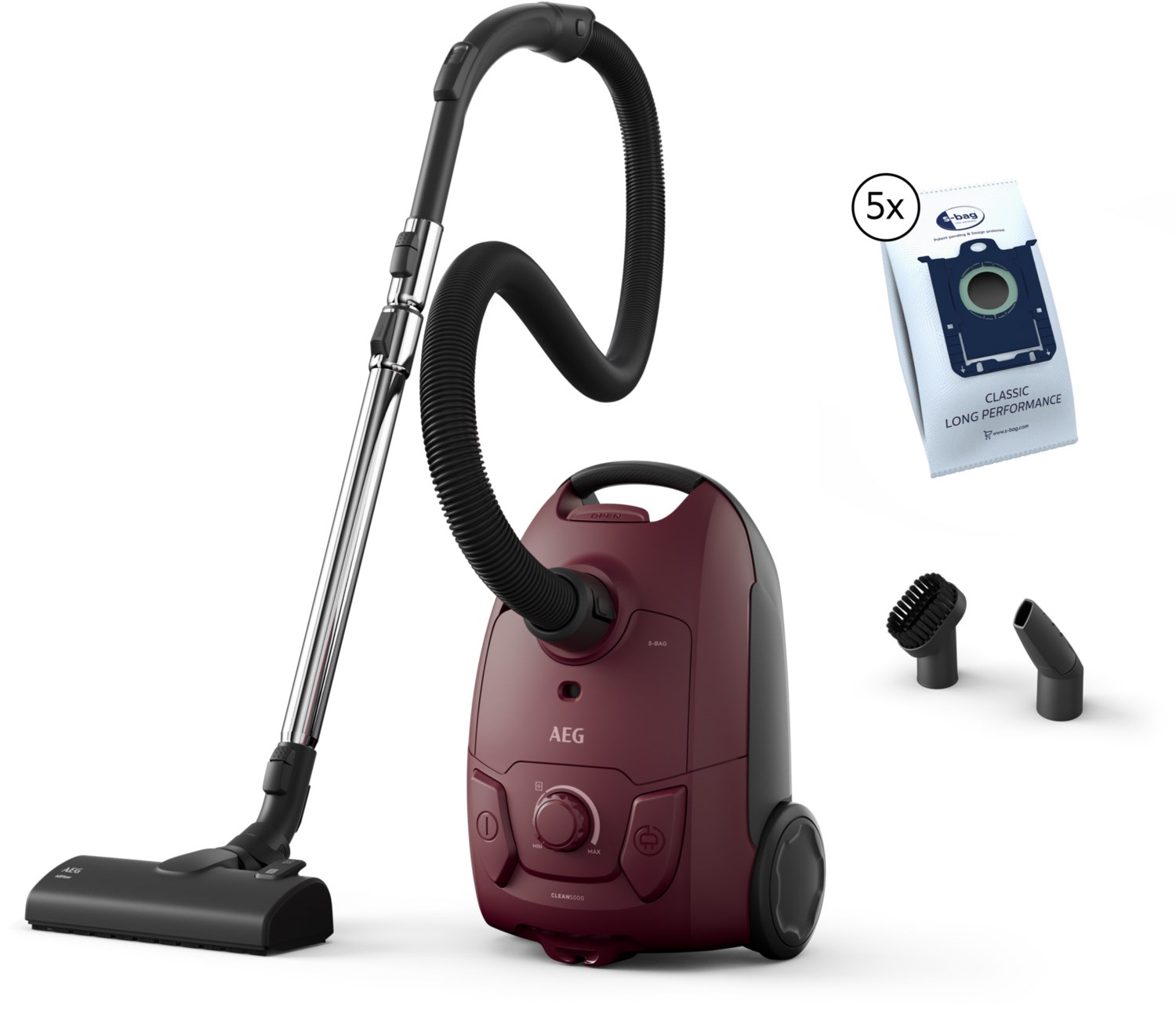 AB51C1DR5B Bodenstaubsauger dark red von AEG