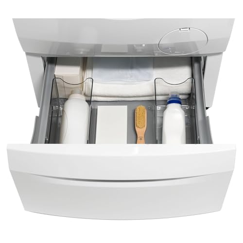 AEG AEG N1WYHPE1 Waschmaschinensockel – Maße 607 x 595 x 608 mm – Zubehör für Front- und Oberlader, erleichtert das Laden der Wäsche, mit Schubladen von AEG