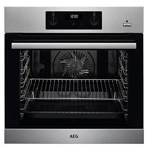 AEG BEB355020M Einbaubackofen / SteamBake – mit Feuchtigkeitszugabe / Reinigung mit Wasserdampf / Touch-Bedienung / Grillfunktion / Display mit Uhr / A+ / Edelstahl mit Antifingerprint AEG BEB355020M Einbaubackofen / SteamBake – mit Feuchtigkeitszugabe / Reinigung mit Wasserdampf / Touch-Bedienung / Grillfunktion / Display mit Uhr / A+ / Edelstahl mit Antifingerprint von AEG