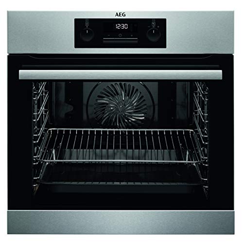 AEG BPB331020M Einbauherd/Backofen/Energieeffizienzklasse A+ / 71 Liter Volumen / Edelstahl / SorroundCook Multifunktionsbackofen / Pyrolytische Selbstreinigung / MaxiKlasse mit extra großem Garraum von AEG