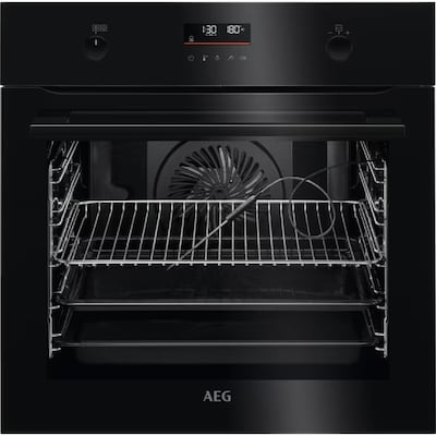 AEG BPK556260B Einbau-Backofen mit Feuchtigkeitszugabe, Pyrolyse, schwarz von AEG