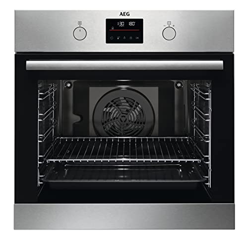 AEG BPS335061M Einbau-Backofen / Pyrolyse Selbstreinigung / Serie 6000 Ringheißluft: gleichmäßige Garergebnisse auf 3 Ebenen / 45 Automatikprogramme / LED-Touchdisplay / Schnellaufheizung / Edelstahl AEG BPS335061M Einbau-Backofen / Pyrolyse Selbstreinigung / Serie 6000 Ringheißluft: gleichmäßige Garergebnisse auf 3 Ebenen / 45 Automatikprogramme / LED-Touchdisplay / Schnellaufheizung / Edelstahl von AEG