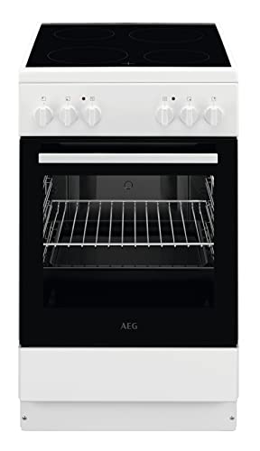 AEG CCB50080BW 50 cm Standherd mit Glaskeramik-Kochfeld / Grillfunktion / A von AEG