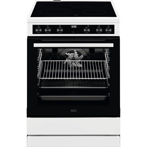 AEG CCB644OCBW 60 cm Standherd mit Glaskeramik-Kochfeld/Bräterzone/Mehrkreiskochzone/Versenkknebel/Touch-Bedienung/Grillfunktion/Display mit Uhr/A AEG CCB644OCBW 60 cm Standherd mit Glaskeramik-Kochfeld/Bräterzone/Mehrkreiskochzone/Versenkknebel/Touch-Bedienung/Grillfunktion/Display mit Uhr/A von AEG