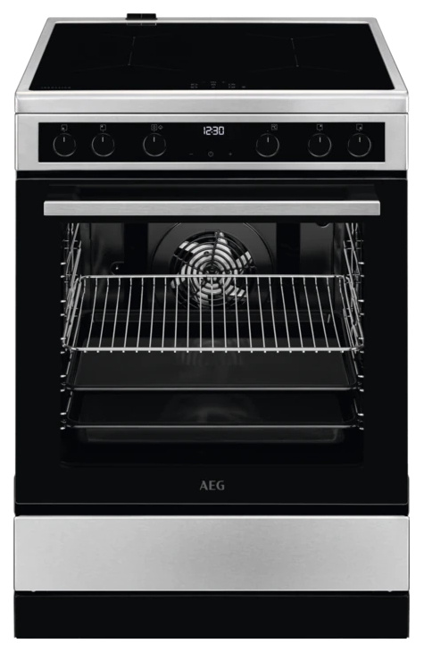 AEG CIB6641BBM Standherd mit Induktions-Kochfeld, SteamBake, Hob²Hood von AEG