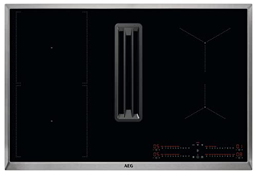 AEG COLI84COXB Autarkes Kochfeld mit integriertem Dunstabzug / 80cm / Induktion / Auto-Funktion / Bridge-Funktion / Umluft von AEG