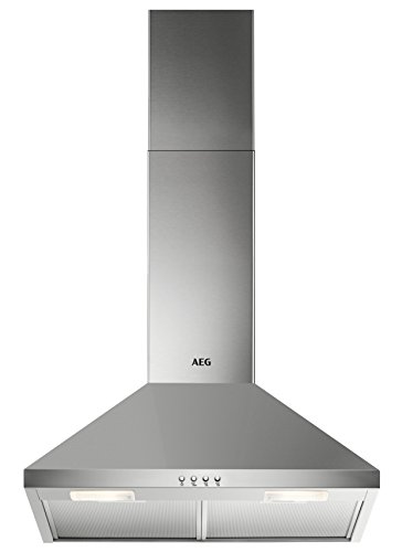 AEG DKB2630M Kamin-Dunstabzugshaube / Serie 3000 mit LED-Beleuchtung / Abluft oder Umluft / 60cm / Edelstahl / max. 245 m³/h / min. 60 – max. 73 dB(A) / D / Kurzhubtasten / Edelstahl von AEG