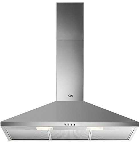 AEG DKB2930M Kamin-Dunstabzugshaube / Abluft oder Umluft / 90cm / Edelstahl / max. 225 m³/h / min. 57 – max. 70 dB(A) / D / Kurzhubtasten von AEG