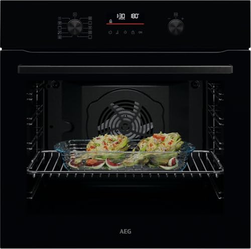 AEG Einbaubackofen – Serie 5 Ringheißluft: Gleichmäßige Garergebnisse auf 3 Ebenen – Pyrolyse Selbstreinigung – 45 Automatikprogramme – LED-Touchdisplay – Schnellaufheizung – Schwarz – TU5PB40WSK AEG Einbaubackofen – Serie 5 Ringheißluft: Gleichmäßige Garergebnisse auf 3 Ebenen – Pyrolyse Selbstreinigung – 45 Automatikprogramme – LED-Touchdisplay – Schnellaufheizung – Schwarz – TU5PB40WSK von AEG