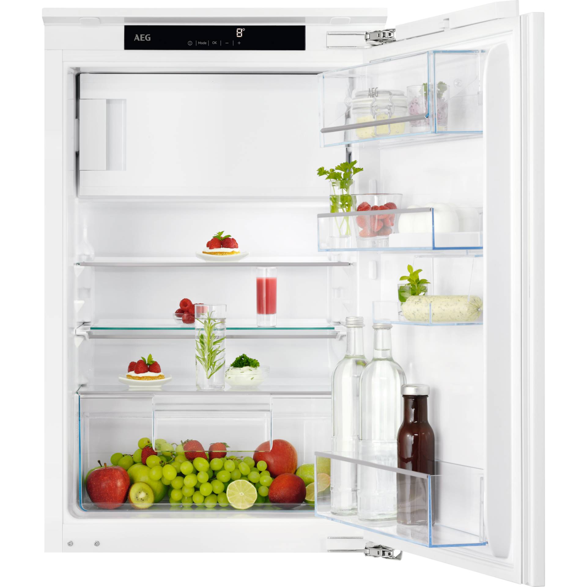 AEG Einbaukühlschrank / 880 mm / 4-Sterne-Gefrierfach / 118 L / Festtür TSF5O88WDF AEG Einbaukühlschrank / 880 mm / 4-Sterne-Gefrierfach / 118 L / Festtür TSF5O88WDF von AEG