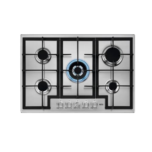 AEG HGB75400SM Slim Line Gaskochfeld, 75 cm, 5 Feuer, Edelstahl AEG HGB75400SM Slim Line Gaskochfeld, 75 cm, 5 Feuer, Edelstahl von AEG