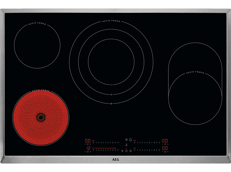 AEG HKA8578RAD Elektrokochfeld (766 mm breit, 4 Strahlungsbeheizte Kochzonen Kochfelder) von AEG