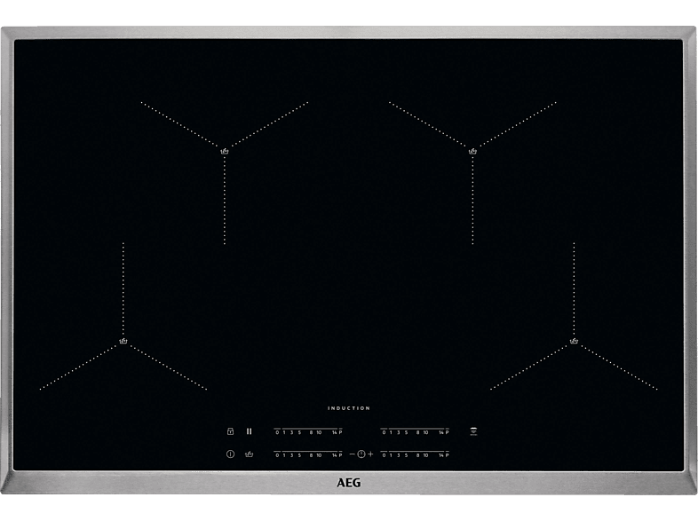 AEG IAE84411XB Induktionskochfeld (800 mm breit, 4 Kochfelder) von AEG