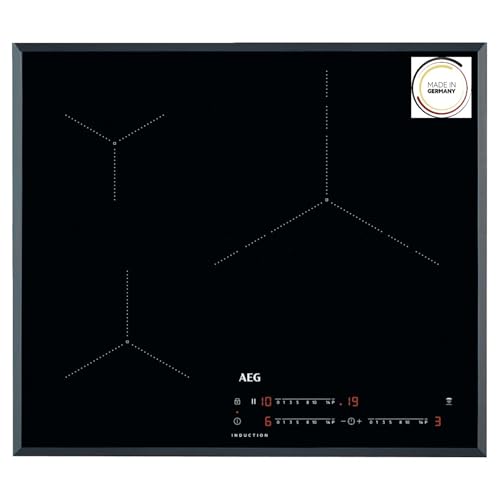 AEG IKB63435FB Induktionskochplatte, abgeschrägt, 3 Kochzonen, 60 cm, Hob2Hood-System, PowerBoost-Funktion, unabhängige Touch-Steuerung, Schnellaufheizung, Pausenfunktion, 3000 Serie schwarz AEG IKB63435FB Induktionskochplatte, abgeschrägt, 3 Kochzonen, 60 cm, Hob2Hood-System, PowerBoost-Funktion, unabhängige Touch-Steuerung, Schnellaufheizung, Pausenfunktion, 3000 Serie schwarz von AEG