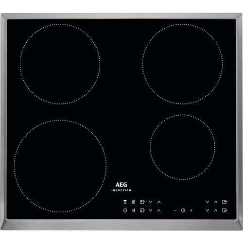 AEG IKB6430AXB Autarkes Kochfeld / Induktion / Hob²Hood / 60 cm / Edelstahlrahmen / 4 Kochzonen / Powerfunktion / Kindersicherung von AEG