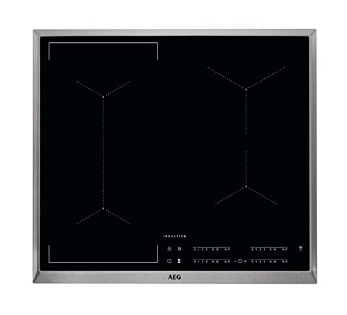 AEG IKE64441XB Autarkes Kochfeld / Induktion / Serie 6000 mit Bridge / Hob²Hood / Slider-Bedienung / 60 cm / Edelstahlrahmen / 4 Kochzonen / Bridge-Funktion / Powerfunktion / Kindersicherung von AEG