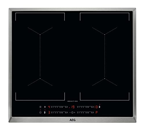 AEG IKE6445AXB Autarkes Kochfeld / Induktion / Serie 6000 mit MultiBridge / Slider-Bedienung / 60 cm / Edelstahlrahmen / 4 Kochzonen / Bridge-Funktion / Powerfunktion / Kindersicherung von AEG