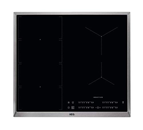 AEG IKE64471XB Autarkes Kochfeld / Herdplatte mit Touchscreen, Topferkennung & Hob²Hood-Funktion / Induktionskochplatte / 4 Kochzonen / Edelstahlrahmen / 60 cm von AEG