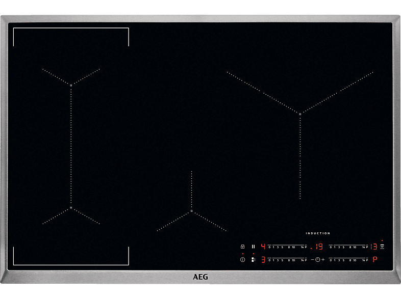 AEG IKE8444SXB Induktionskochfeld (796 mm breit, 4 Kochfelder) von AEG