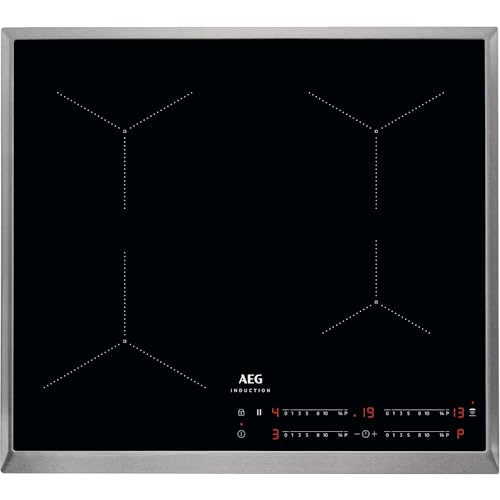 AEG IKS6443AXB Autarkes Kochfeld / Induktion / Hob²Hood / Slider-Bedienung / 60 cm / Edelstahlrahmen / 4 Kochzonen / Powerfunktion / Kindersicherung von AEG