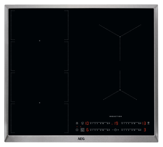 AEG IKS6447CXB Schwarz Integriert 57.6 cm Zonen-Induktionskochfeld von AEG