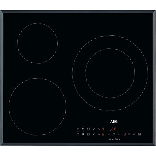 AEG ILB63306FB Induktionskochfeld 3 Zonen XL 32 cm, Pausenfunktion, Timer, Behältererkennung, Schnellheizung, automatische Verbindung, unabhängige Touch-Steuerung, Schwarz, 60 cm von AEG