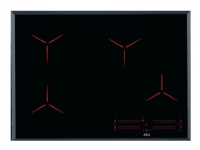 AEG IPE74541FB, Schwarz, Integriert, 71 cm, Zonen-Induktionskochfeld, Glas, 4 Zone(n) von AEG
