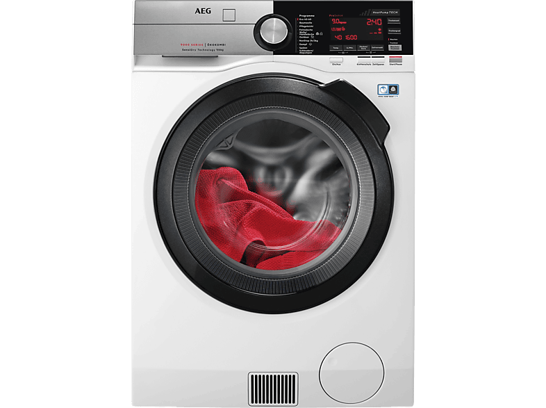 AEG L9WEF80690 Serie 9000 mit SensiDry Wärmepumpen-Technologie Waschtrockner (9 kg / 6 kg, 1551 U/Min.) von AEG