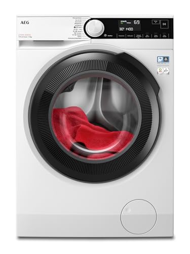 AEG LR7A70490 Waschmaschine / ProSteam - Auffrischfunktion / 9.0 kg / Leise / Mengenautomatik / Nachlegefunktion / Kindersicherung / Wasserstopp / 1400 U/min, Weiß von AEG