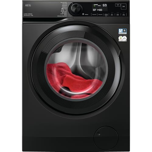AEG LR7FS75490 Waschmaschine / Serie 7000 mit ProSteam Dampffunktion / 9 kg / Mengenautomatik/ Nachlege- & Auffrischfunktion / Wasserstopp / 1400 U/min / grau von AEG