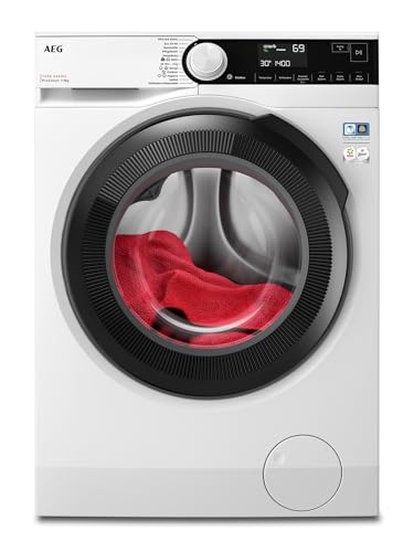 AEG Waschmaschine, Serie 7000 ProSteam: Auffrischfunktion mit Dampf statt Waschen, 9 kg, Leise, Mengenautomatik, A-20%, Nachlegefunktion, Wasserstopp, 1400 U/min, LR7GA70490 von AEG