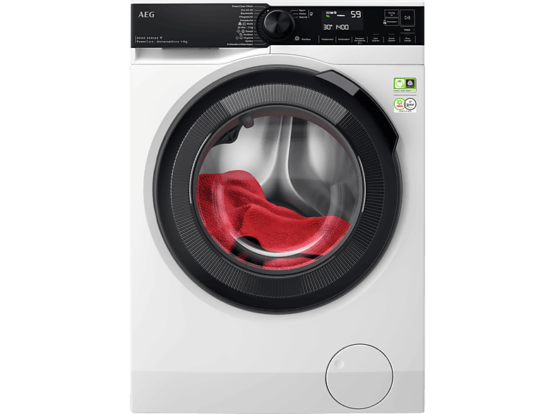 AEG LR8E75695 Serie 8000 PowerCare mit ÖkoMix Vormisch-Technologie Wifi Waschmaschine (9 kg, 1551 U/Min., A, Ja) von AEG