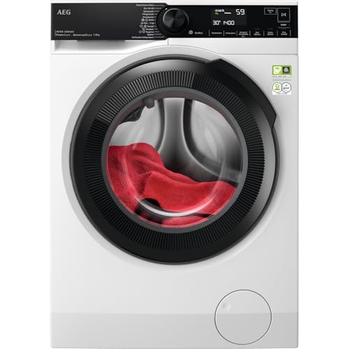 AEG Waschmaschine - Serie 8000 PowerCare- Faserschutz - UniversalDose Schublade für PODS - Auffrisch- & Nachlegefunktion - 8kg - Leise - Mengenautomatik - 1400 U/Min - Vollwasserstopp - LR8EG75480 von AEG