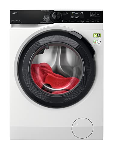 AEG LR9W75490 WiFi Waschmaschine / Serie 9000 mit AbsoluteCare / SoftWater - Wasservorenthärtung / ProSteam - Auffrischfunktion / 9,0 kg / Leise / Mengenautomatik / Nachlegefunktion / 1400 U/min von AEG