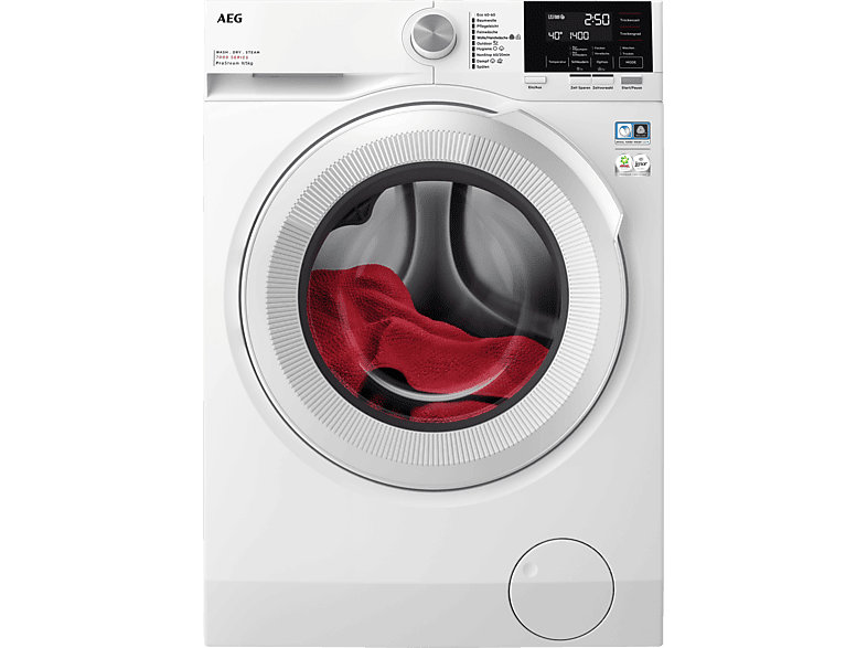 AEG LWR7G60690 Serie 7000 ProSteam® mit Dampfprogramm Waschtrockner (9 kg / 5 kg, 1600 U/Min.) von AEG