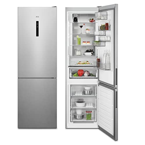 AEG RCB736D5MX Freistehende Kühl-Gefrierkombination / Serie 8000 mit Cooling 360° / 2010 mm / Gefrierteil unten / 366 L / NoFrost / Farbe: Edelstahl-Türen, Seiten grau / D AEG RCB736D5MX Freistehende Kühl-Gefrierkombination / Serie 8000 mit Cooling 360° / 2010 mm / Gefrierteil unten / 366 L / NoFrost / Farbe: Edelstahl-Türen, Seiten grau / D von AEG