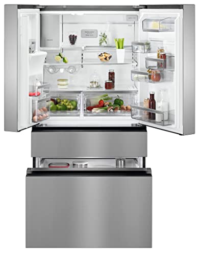 AEG RME954F9VX French-Door Kühlschrank / Serie 9000 mit LongFresh 0° / 1782 mm / Gefrierschublade unten / WiFi-Vernetzung / Wasserspender / 617 L / NoFrost / Farbe: Edelstahl-Türen, Seiten grau / F AEG RME954F9VX French-Door Kühlschrank / Serie 9000 mit LongFresh 0° / 1782 mm / Gefrierschublade unten / WiFi-Vernetzung / Wasserspender / 617 L / NoFrost / Farbe: Edelstahl-Türen, Seiten grau / F von AEG