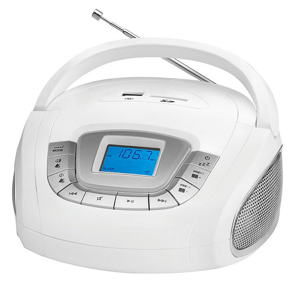 AEG Radio (Stereo Lautsprecher Radio Boombox USB SD Musik Anlage AUX AEG SR 4373) von AEG