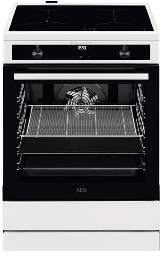 AEG Standherd mit Induktions-Kochfeld 60 cm/SteamBake – mit Feuchtigkeitszugabe/Hob²Hood/Touch-Bedienung/Grillfunktion/Display mit Uhr/Kindersicherung/A / CIB6644BBW AEG Standherd mit Induktions-Kochfeld 60 cm/SteamBake – mit Feuchtigkeitszugabe/Hob²Hood/Touch-Bedienung/Grillfunktion/Display mit Uhr/Kindersicherung/A / CIB6644BBW von AEG