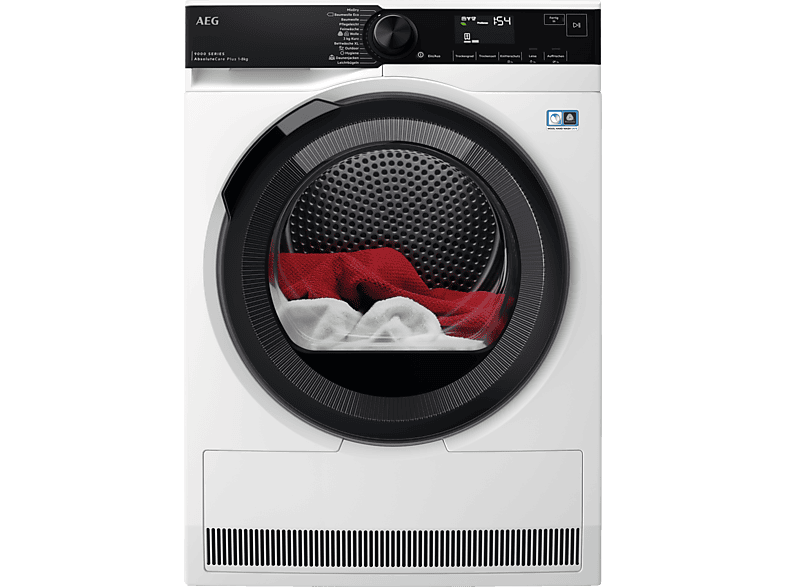 AEG TR 9 T 75680 Wärmepumpentrockner Serie 9000 (8,0 kg, A+++, Weiß) von AEG