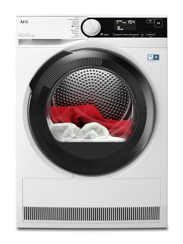 AEG TR8T70680 Wärmepumpentrockner / Serie 8000 mit AbsoluteCare® / Testsieger der Stiftung Warentest / 8,0 kg / A+++ / energiesparend / Mengenautomatik / Knitterschutz / Kindersicherung / Schontrommel von AEG