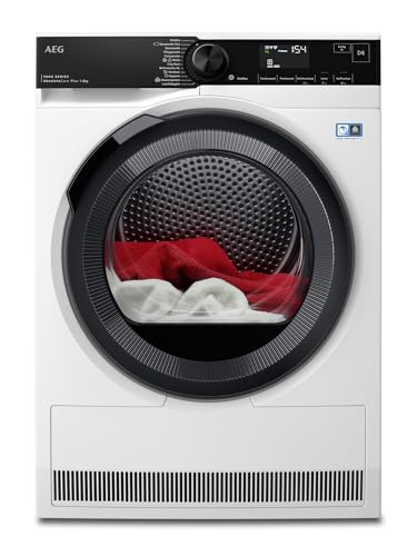 AEG Wärmepumpentrockner 8 kg – Serie 9000 AbsoluteCarePlus Daunentrocknung – Testsieger der Stiftung Warentest – 3D-Scan Restfeuchteermittlung – A+++ – Energiesparend – Trommelbeleuchtung – TR9T75680 AEG Wärmepumpentrockner 8 kg – Serie 9000 AbsoluteCarePlus Daunentrocknung – Testsieger der Stiftung Warentest – 3D-Scan Restfeuchteermittlung – A+++ – Energiesparend – Trommelbeleuchtung – TR9T75680 von AEG